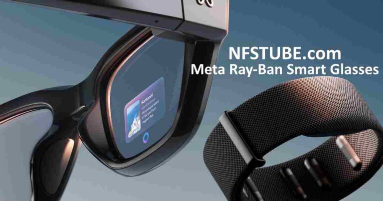Meta Ray-Ban Smart Glasses with Neural Band wrist control, featuring in-lens display for travel and productivity.