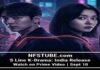S Line K-Drama India release poster featuring Lee Soo-hyuk and Arin with glowing red threads, now streaming on Prime Video Channel K