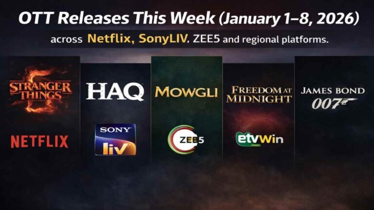 OTT releases this week in India January 2026 featuring Netflix, SonyLIV, ZEE5 movies and shows - NFSTUBE