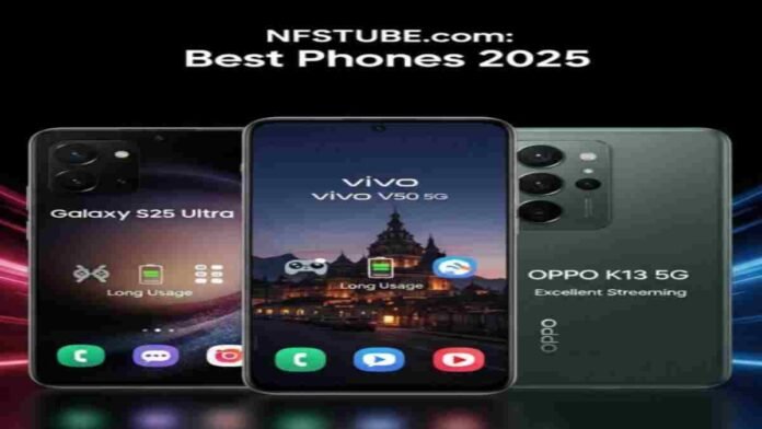 Top 3 smartphones with long battery life and camera performance in 2025 for You Tube and creators.