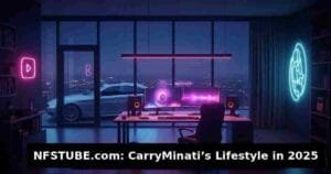 CarryMinati 2025 setup and BMW luxury car outside modern home