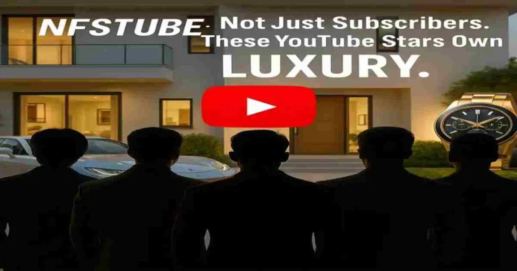 Indian YouTubers 2025 luxury lifestyle thumbnail