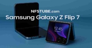 Samsung Galaxy Z Flip 7 open and half-folded, showing sleek design and cover screen functionality.