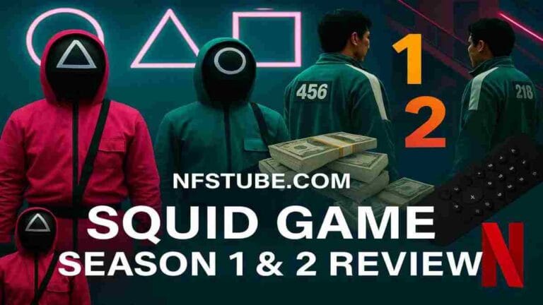 Squid Game Season 1 and 2 review - masked guards, game arena, Netflix, trending K-drama style