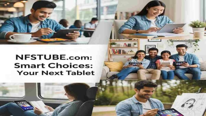 Tablets- Diverse Indian individuals using tablets for work, education, and entertainment.