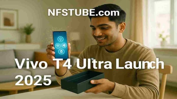 Vivo T4 Ultra smartphone unboxing with smart home features in Indian setting.