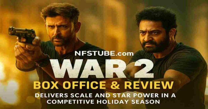 Hrithik Roshan and Jr NTR in a high-octane scene from War 2.