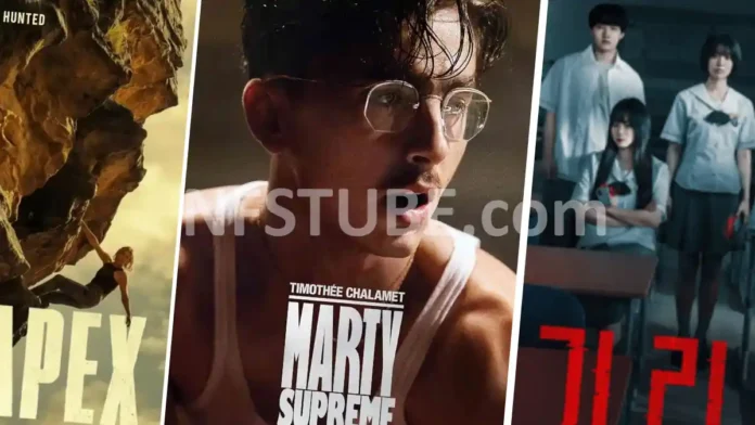 OTT releases this week India April 2026 Marty Supreme Apex new web series