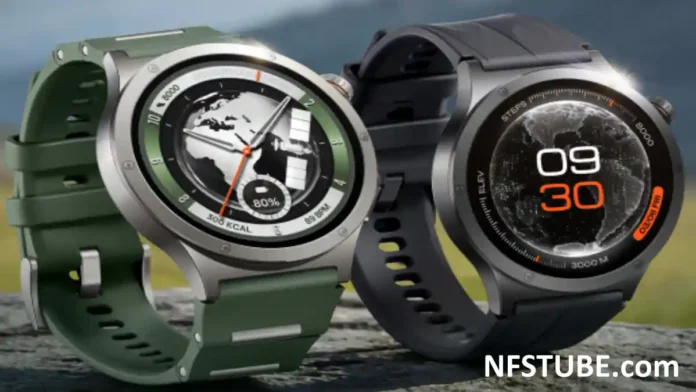 OnePlus Watch 4 showcasing titanium design, dual watch faces, and premium build with Wear OS 6 features