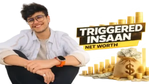 Triggered Insaan net worth 2026 banner featuring Nischay Malhan with income and lifestyle theme
