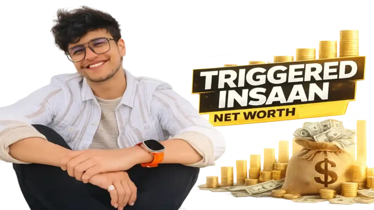 Triggered Insaan net worth 2026 banner featuring Nischay Malhan with income and lifestyle theme