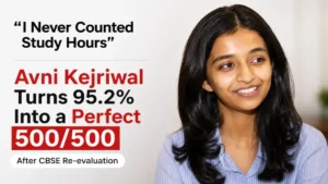 Avni Kejriwal of DPS Ranchi after securing a perfect 500 out of 500 in CBSE Class 12