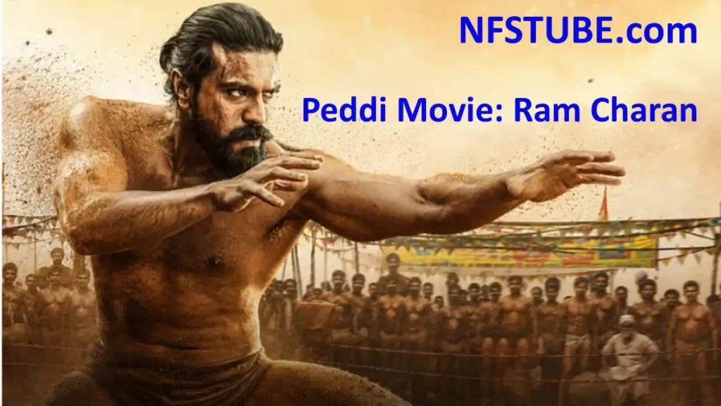Peddi movie featuring Ram Charan in an intense sports drama scene