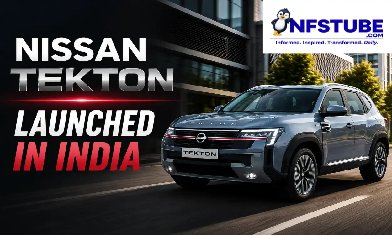Nissan Tekton midsize SUV showcased after its official launch in India.