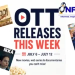 Banner highlighting this week's OTT releases including Peddi, Ikka, Trying Season 5 and Land of Football.