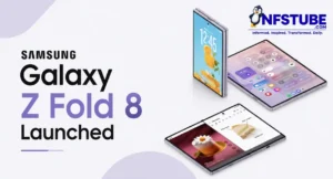 Samsung Galaxy Z Fold 8 foldable smartphone showcasing its redesigned form factor and large AMOLED displays after its official launch.