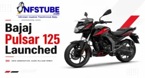 2026 Bajaj Pulsar 125 motorcycle in black and red