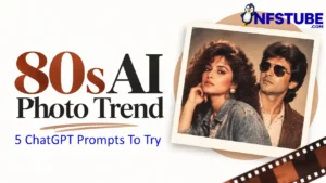 80s AI photo trend shown through retro-style portraits and vintage film photography