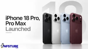 iPhone 18 Pro and Pro Max shown in black, silver, blue and burgundy finishes